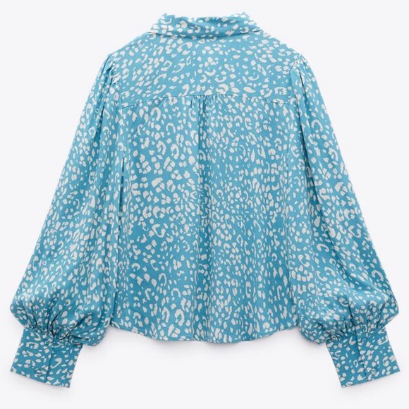 Zara Animal Print Blouse - Picture 2 of 8